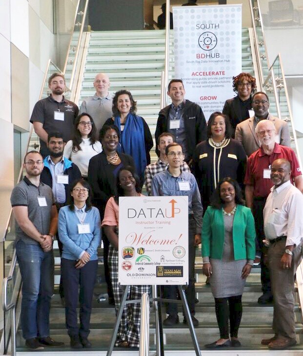 The DataUp program welcomed participating institutions for the instructional training.